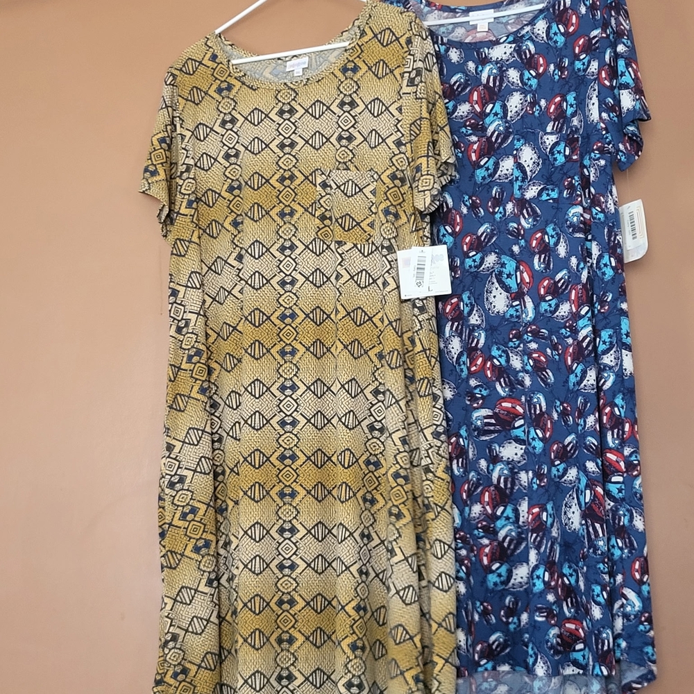 Patterned Short Sleeve Dresses